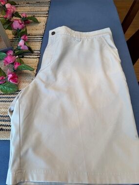 Men's ADIDAS Climalite Golf Shorts in Light Beige